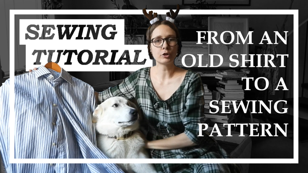 Learn how to draft a sewing pattern from an extant men's shirt