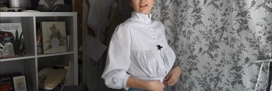 Sarah Labarre en chemise édouardienne de 1904